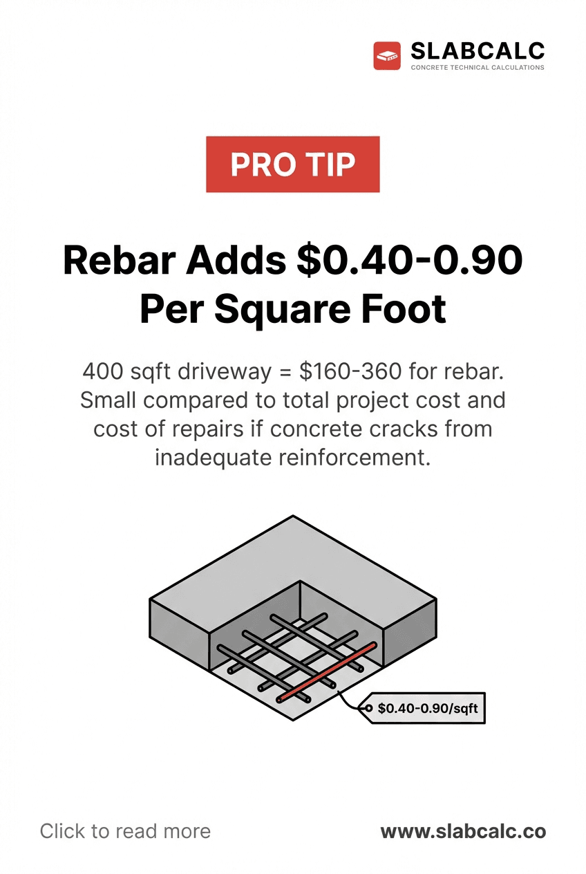 Rebar grid positioned at mid-depth in concrete slab during reinforcement installation